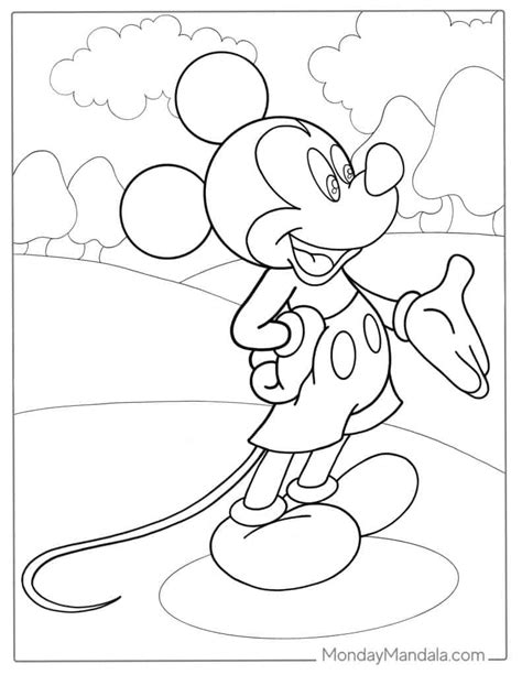ziua copilului  imprumuta delicat printable mickey mouse coloring