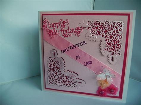 daughter  law birthday card tattered lace cards daughter  law