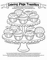 Coloring Pages Cupcakes Cupcake Adults Printable Cup Cake Adult Cakes Kids Tier Sheets Print Cute Color Colour Warhol Various Ready sketch template
