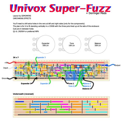 univox super fuzz diy layout  build report carcharias effects