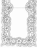 Richelieu Patterns Embroidery Cutwork Vez Coloring sketch template