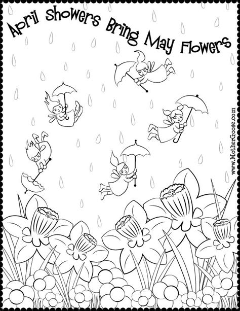 april showers coloring pages printable coloring pages