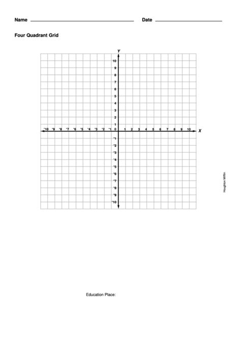 quadrant graph paper printable