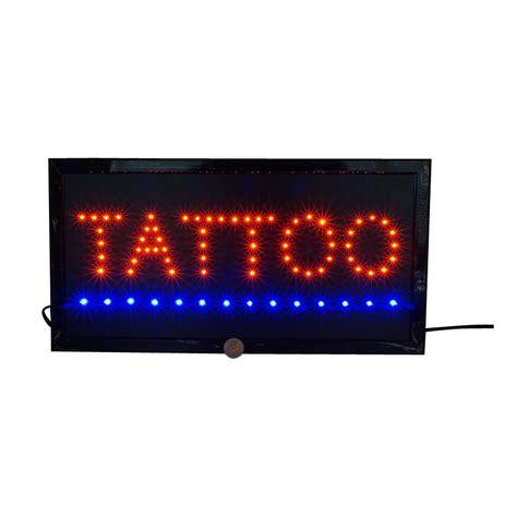 led tattoo sign