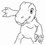 Digimon Coloring Pages Agumon Printable Lovely sketch template
