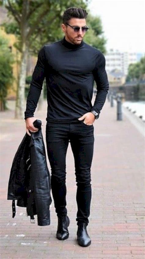 30 Stylish Black Jeans For Men To Wear In Spring Mens Outfits Men