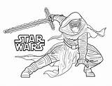 Jedi Coloring Pages Getdrawings Wars Star sketch template