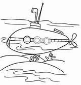 Submarines Marin Sous Submarine Coloriage Coloriages sketch template