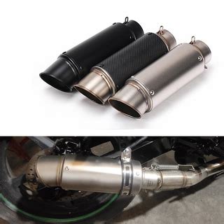 universal mm motorcycle exhaust racing bicycle full exhaust system stainless steel tailpipe