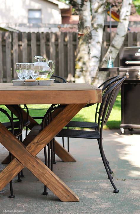 diy outdoor dining table projects  garden glove