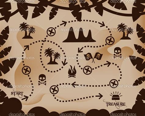 mapa del tesoro — ilustración de stock 41642107 juegos
