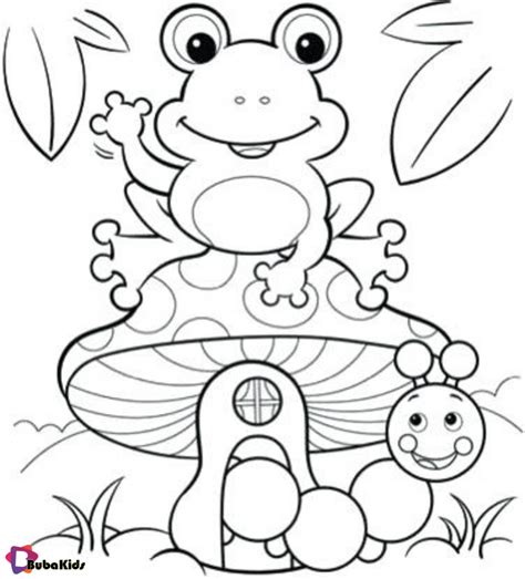 printable frog coloring pages bubakidscom