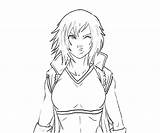 Asuka Tekken Kazama Character Coloring Pages sketch template