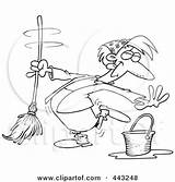 Woman Outline Cartoon Dancing Mopping Clipart Clip Toonaday Illustration Royalty Rf Ron Leishman Caucasian Husband House Small 2021 sketch template