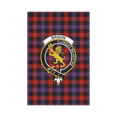 broun brown tartan flag clan badge  canvas prints canvas tartan