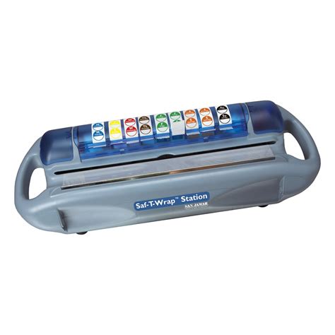 san jamar sw safety wrap station dispenser film  foil rolls    label dispenser