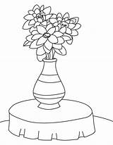 Vase Coloring Lily Water Pages sketch template