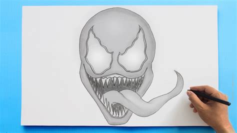 draw venom venom drawing easy