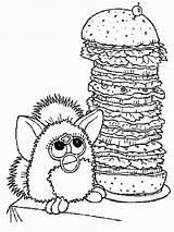 Coloring Burger Pages Cheeseburger Hamburger King Furby Printable Comments Getdrawings Getcolorings Template Coloringhome sketch template