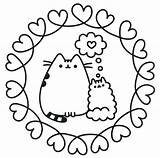 Pusheen Coloring Pages Printable Sketch Print sketch template
