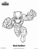 Panther Coloriage Heros Sheets Disneyparks Superheroes Falcon sketch template