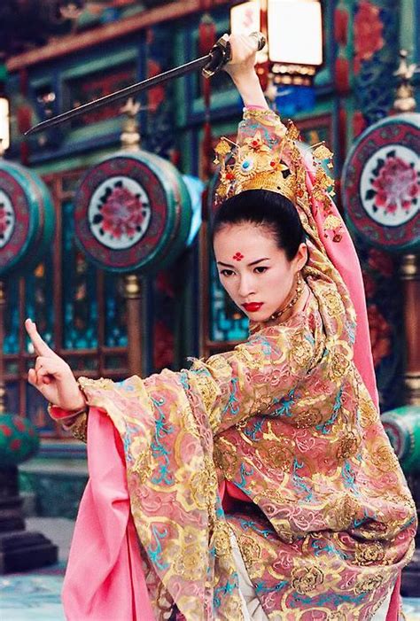 zhang ziyi portrays the character of xiao mai in the movie house of flying daggers