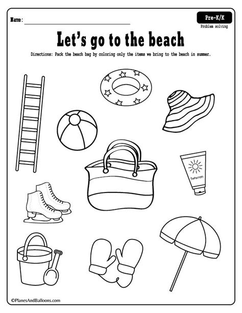 printable beach coloring page   fun activity sheet summer