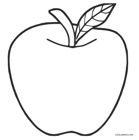 printable apple coloring pages  printable templates