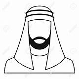Drawing Muslim Arabic Man Traditional Simple Icon Drawings Getdrawings Clipartmag sketch template