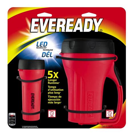 eveready  volt lantern combo pack led flashlight evmsh  home depot
