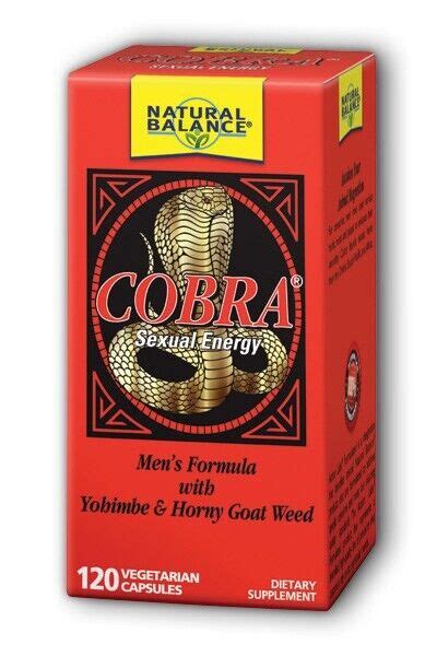 natural balance cobra sexual energy 120 veggie caps 047868429550 for