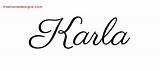 Karla Name Khloe Tattoo Designs Classic Names Graphic Script Printable Freenamedesigns Tag sketch template