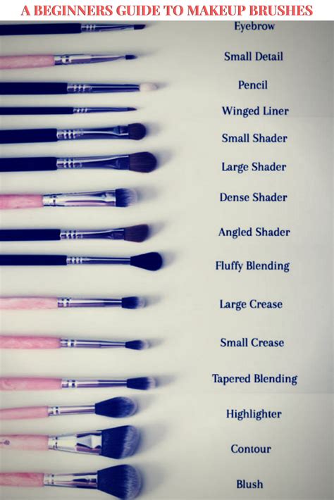 a beginners guide to makeup brushes different makeup brush types for
