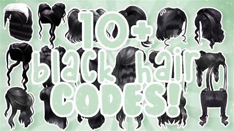 black anime hair roblox id code