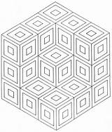 Mandala Mandalas Coloriage Colorier Colorare Pages Cubos Geometrische Cubi Disegno Geometrico Geometrici Supercoloring Coloriages Quadrati Ausmalbilder Printen Carré Geométrico Ausmalen sketch template