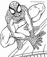 Coloring Pages Cartoon Spider Spiderman Man Printable Color Kids Para Colorear Character Sheets Dibujos Book Print Roof Sheet Animados sketch template