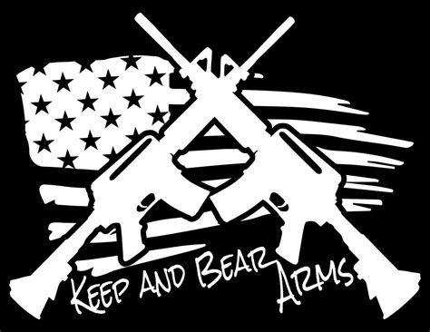 Ar15 Flag Vinyl Decal Usa Flag Gun Rights 2nd Amendment Etsy