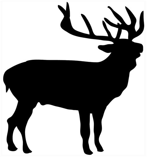 stag silhouette vector clipart