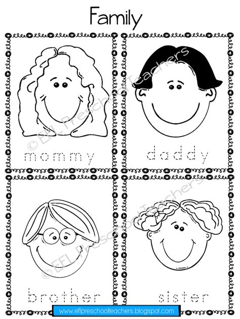 family theme  kindergarten efl family theme elementary special