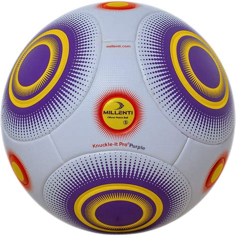 millenti knuckle  pro purple soccer ball official match ball  exclusive vpm valve