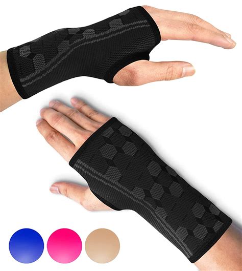 sparthos wrist support sleeves pair medical compression  carpal tunnel  wrist pain