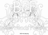 Bff Coloring Pages Girls Print Printable Color Teenagers Teen Friendship Kids Online Letscolorit Colouring Crazy Books Teens Da Sheets Post sketch template