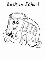 Coloring School Back Pages Bus Printable Preschool September Cartoon Trains Planes Activities Color Kids Print Automobiles Buses Station Safety Worksheets sketch template