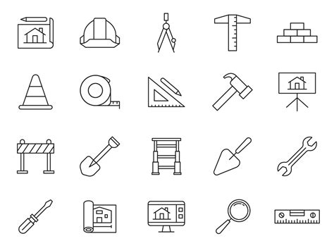 architecture vector icons