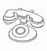 Boyama Stampare Telephone Kolorowanka Disegnare sketch template