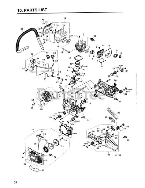 redmax  parts diagram