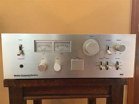 mcs  modular component systems vintage stereo integrated amplifier ebay