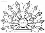 Clock Coloring Pages Printable Kids Cool2bkids sketch template