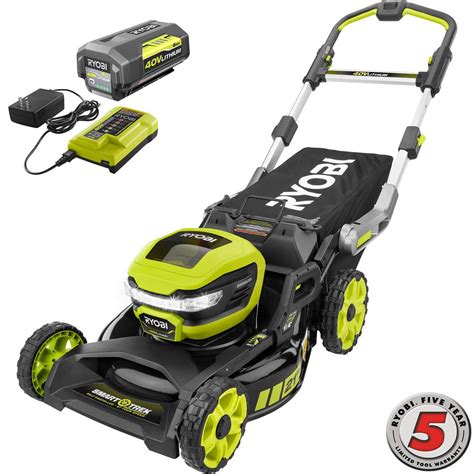 2 New Ryobi 40v Smart Trek Brushless Self Propelled Mowers 20 Ry40lm30