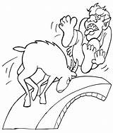 Goats Troll Gruff Goat Ziege Ausmalbilder Adults Clipground sketch template
